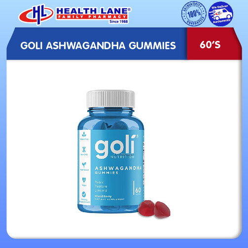 GOLI ASHWAGANDHA GUMMIES (60'S)